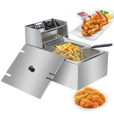 All-Clad Electrics Stainless Steel Deep Fryer with Basket 3.5 Liter Oil  Capacity, 2.6 Pound Food Capacity 1700 Watts Dishwasher Safe, Easy Clean,  Temp