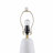 Ceramic Table Lamp With Fluted Fabric Shade