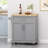 Modern Functional Kitchen Cart with Manufactured Wood Top,Storage Cart with Drawer-2004029713