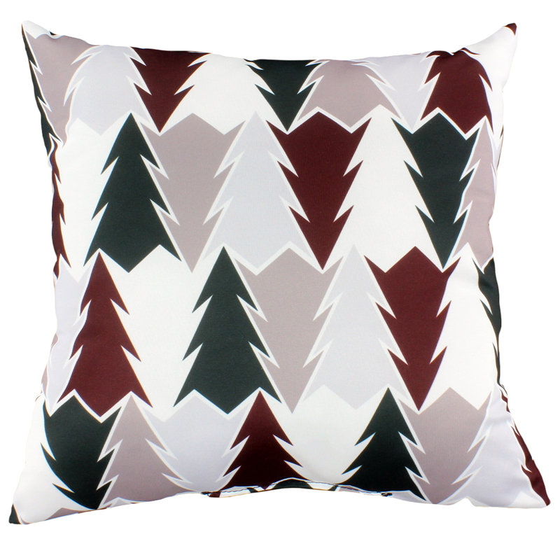  Coussin et insert Tree Square, Blanc / Brun