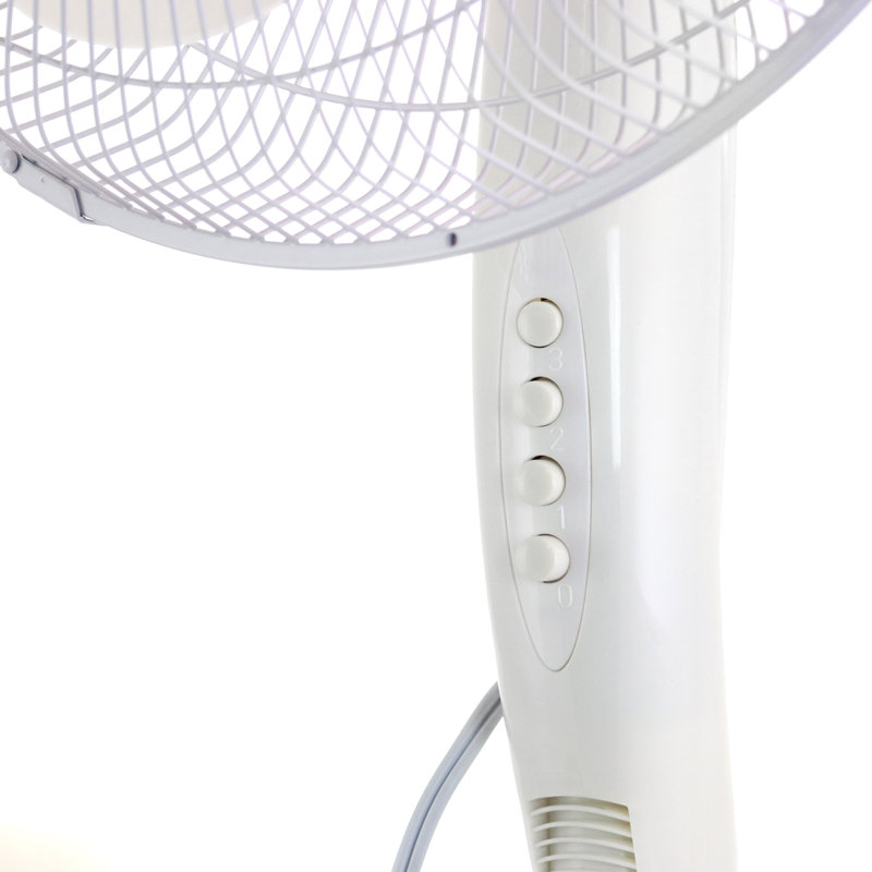 Ventilateur sur pied 52 po oscillant / debout, Blanc