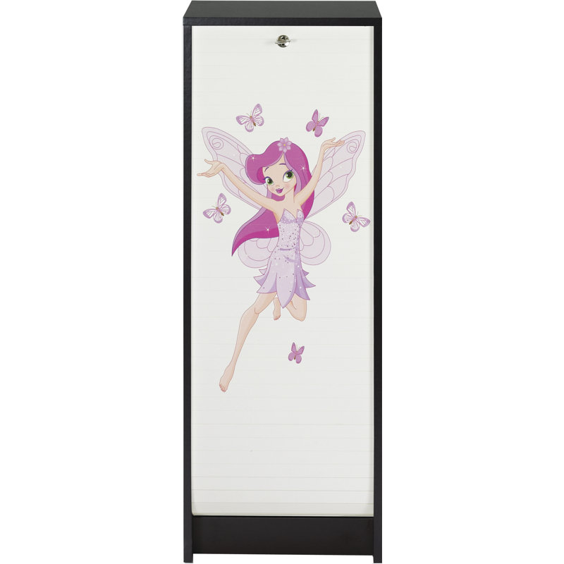 Gratiana 1 -Door 5 -Shelf, Black