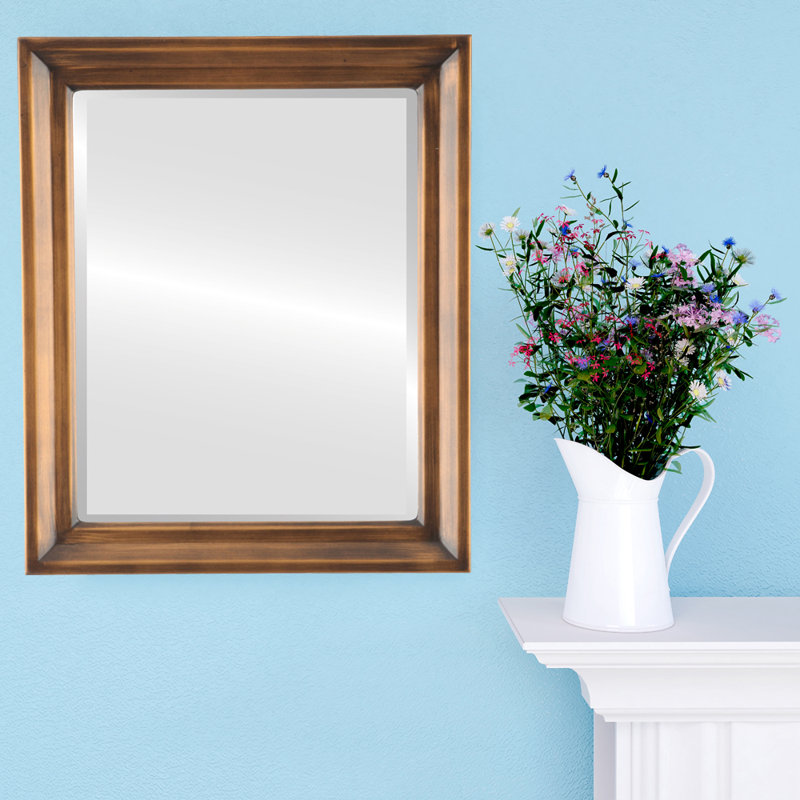 Miroir d'appoint Goulet, H 19 po x l 15 po, Coucher de soleil doré