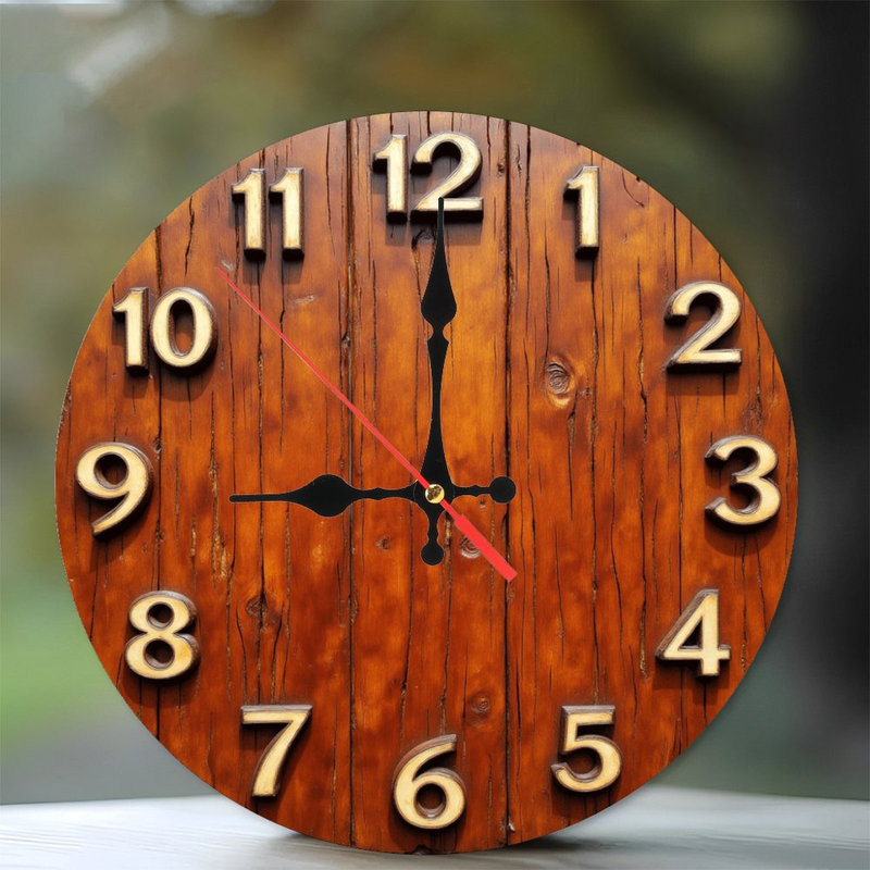 Horloge murale rustique