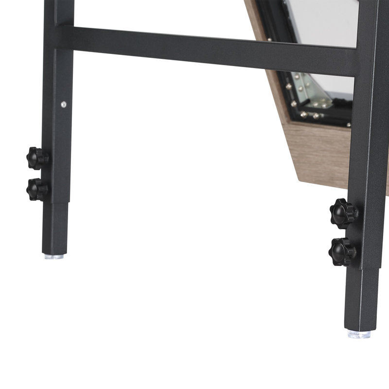 Mogano, miroir, 30 po x 60 po, noyer foncé