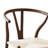 Solid wood dining chair comfortable back