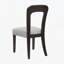 Ensemble de 2 chaises de salle à manger rembourrées avec pieds en bois d'hévéa massif, capacité de poids de 330 lb-1658572514-1658572515