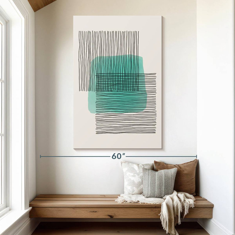 Avery Lines On Square, 51" H x 34" W