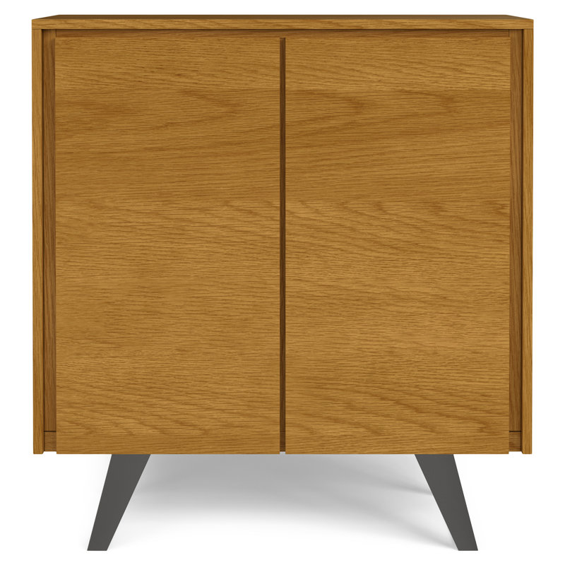 Lowry 2 - Door Rectangle Accent Cabinet, Oak Veneer, 1 Piece