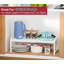 Étagère de rangement de cuisine robuste de 30 cm de large, supportant une charge de 45 kg, extensible et réglable, pour placards, armoires et comptoirs de cuisine.