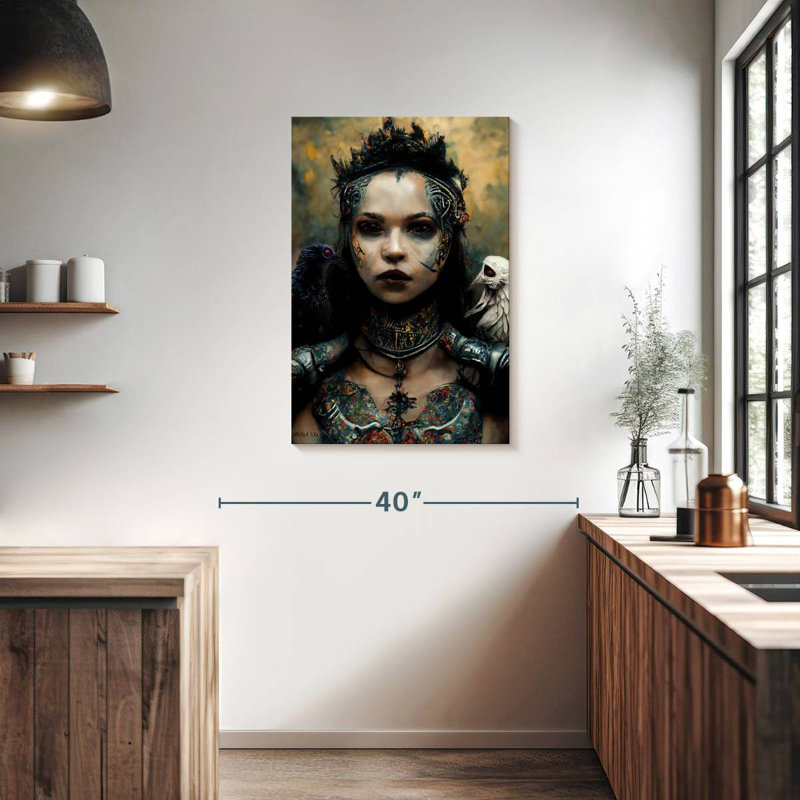 Hitzel Raven Queen, 36" H x 24" W