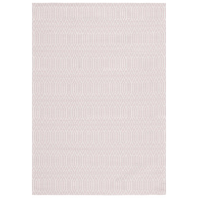 Martha Stewart 405 Cotton Geometric Rug in Pink/Ivory