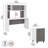 Echo 3 Piece Computer Desk Office Set-988752201