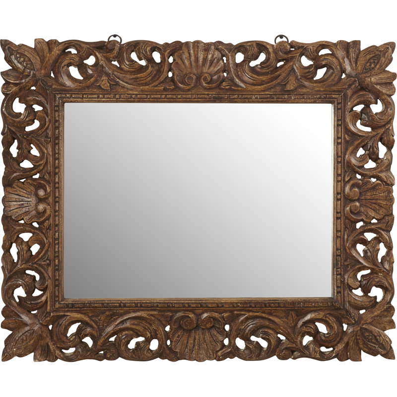 Coomes Wood Flat Wall Mirror