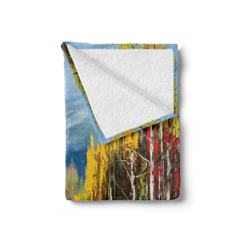 Hand Woven Throw Blanket, 50" x 70"