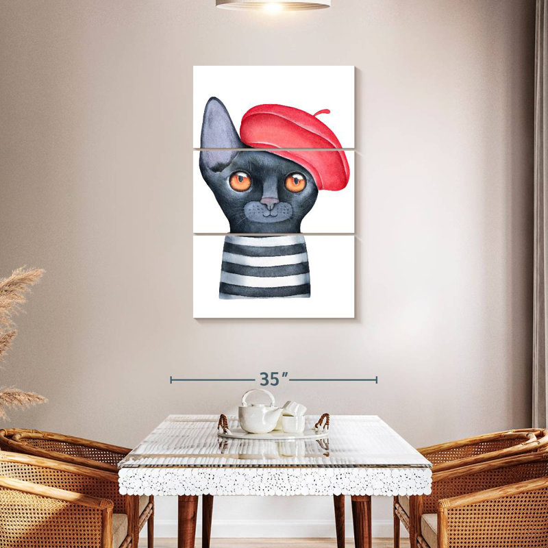 Brampt Fancy Cat, 45" H x 28" W