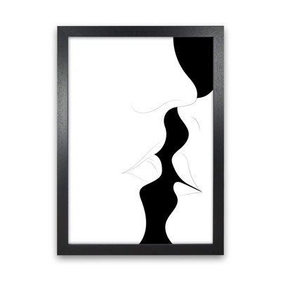Just A Little Kiss White - Print