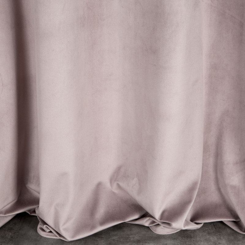 Spurrier Blackout Curtains Single Panel, Powder Rose