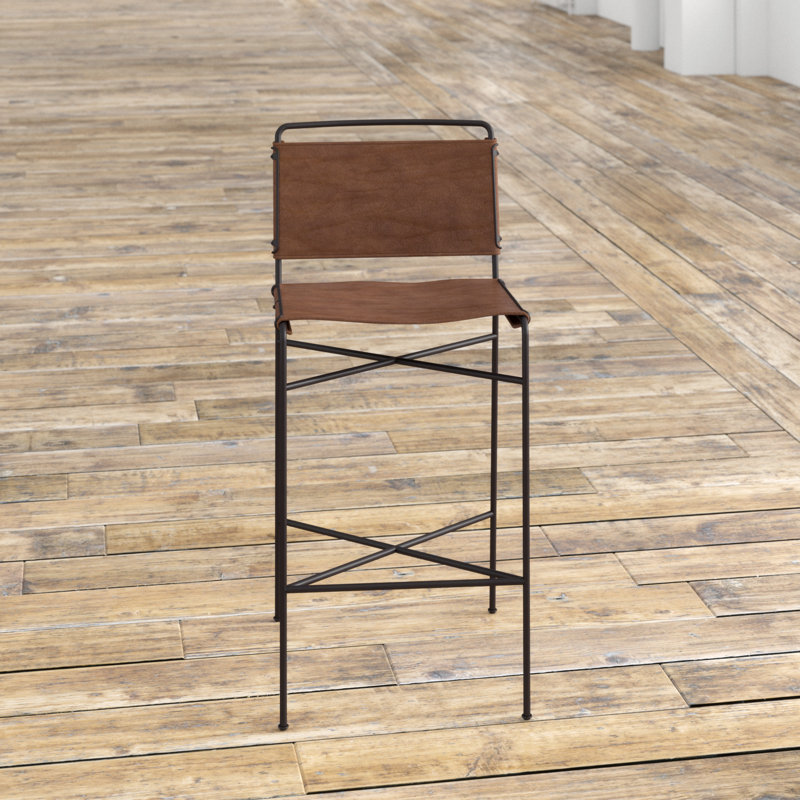 Stoehr Upholstered Counter Stool with Metal Frame, Bar Stool (30.31" Seat Height)