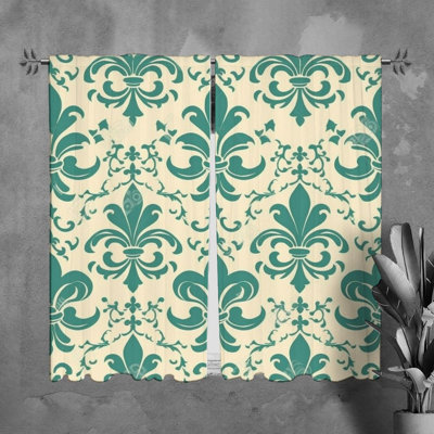 Paire de rideaux obscurcissant en polyester Zalika