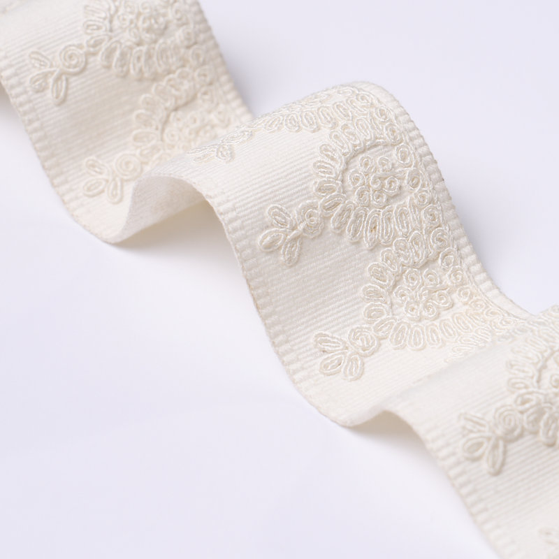 Noelia Cotton Blend Fabric, White