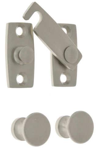Shutter Bar Kit, Satin Nickel