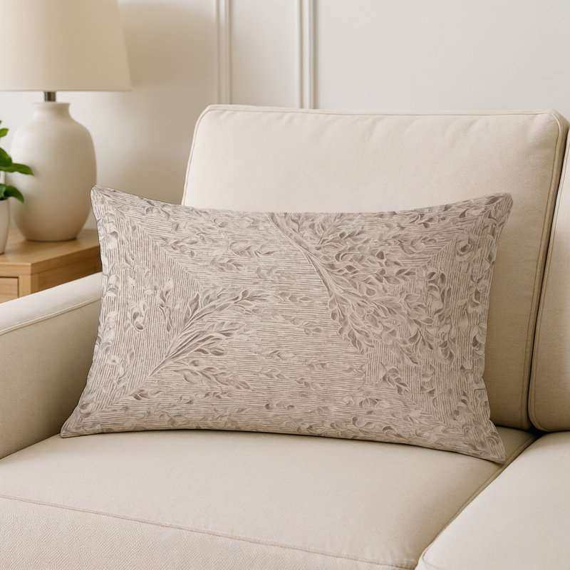 Coussin décoratif intérieur et extérieur Modern, Rectangle H 18 po x l 25 po, Gris abstrait 131
