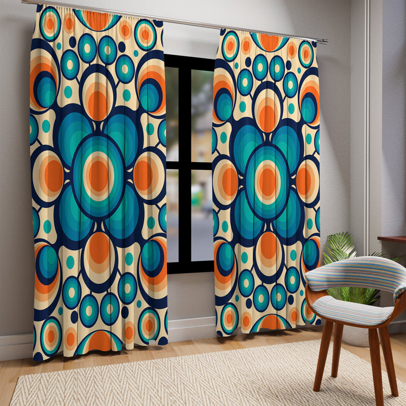 Rideau transparent en polyester Neive