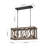 Farmhouse 3-light Rustic Wood Kitchen Island Lighting