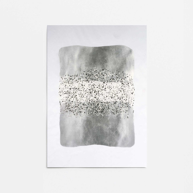 «Metallic Rainfall II», impression roulée, H 16 po x l 12 po, Ne s’applique pas