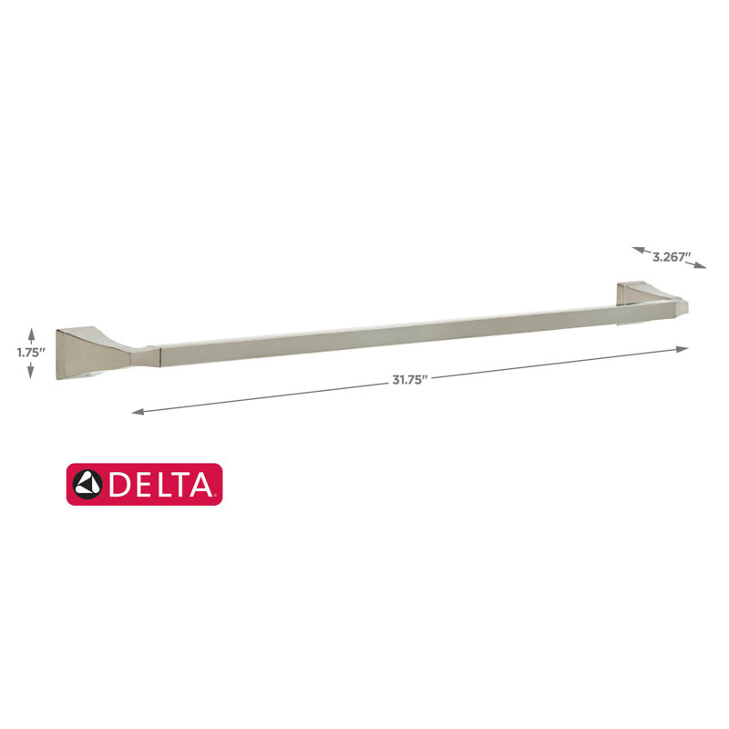 Barre à serviettes murale 31,75 po Dryden, Acier inoxydable Brilliance
