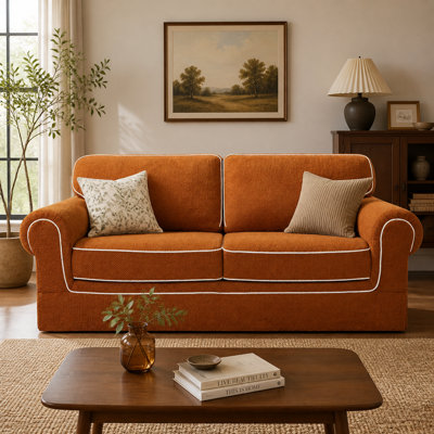 85" Loveseat Sofa for Living Room, Boneless Sofa with Wide Rounded Armrest, Skin-Friendly Cloud Couch