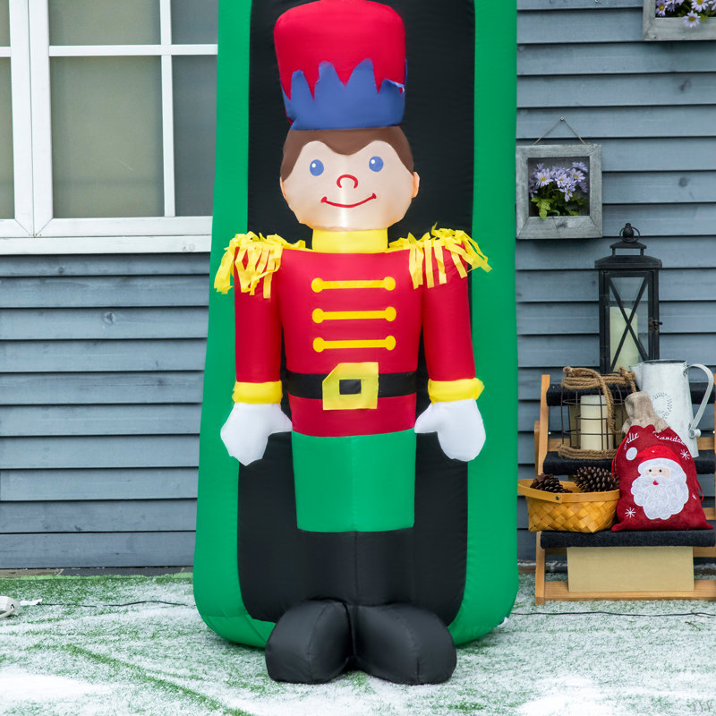 Arche de décorations de Noël gonflables pour l'extérieur 11,5 pi Outsunny