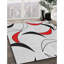 Gris abstrait/rouge/Tapis décoratif grise-982049706