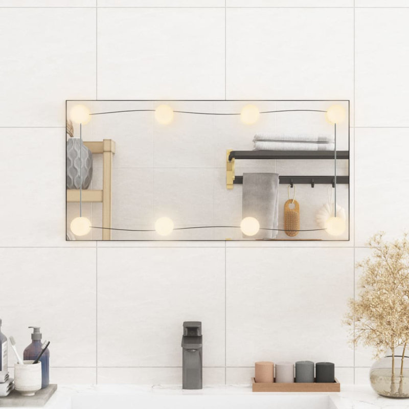 Lashaundria Flat Wall Mirror, 60cm H x 30cm W