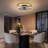 20" Flush Mount Bladeless Ceiling Fan with Light & Remote-676183296