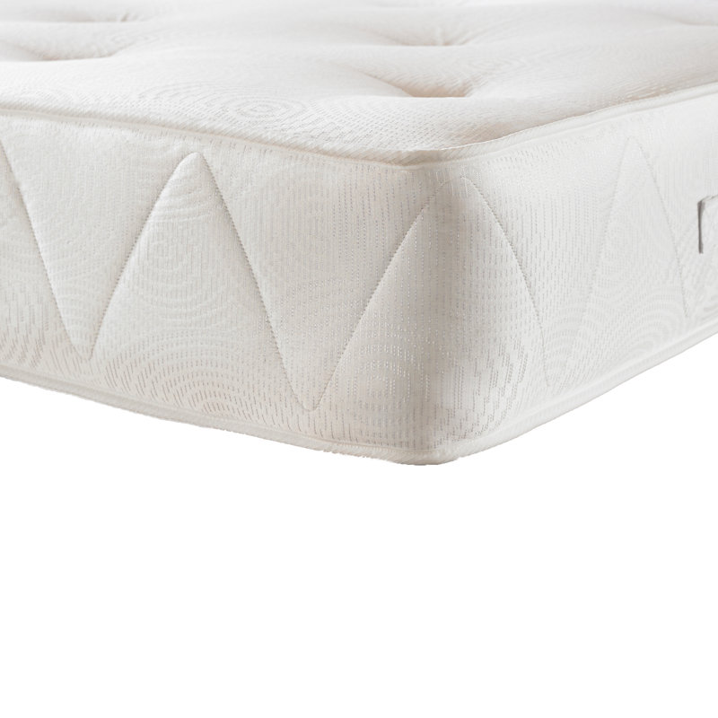 Asia Upholstered Divan Bed with Mattress, Sky Plush Velvet, 2 Drawers, Kingsize