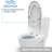 One-Piece Water Saver 4 GPF Compact Elongated Commercial Grade Dual Flush Toilet 
