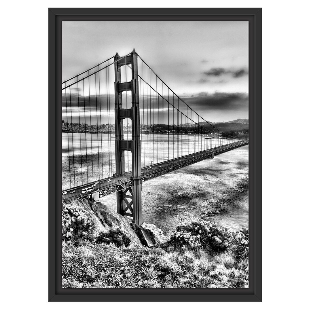 Gerahmtes Wandbild Golden Gate Bridge San Francisco