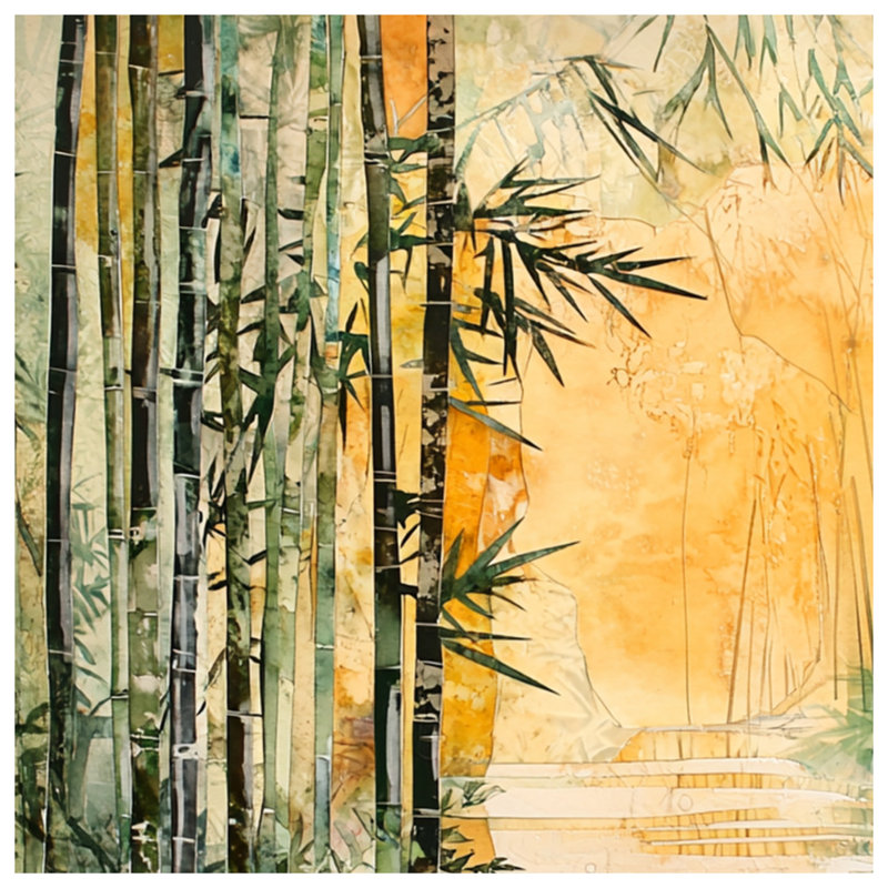 Rayon from Bamboo Forest Pathway Blankets, 60in W x 80in H