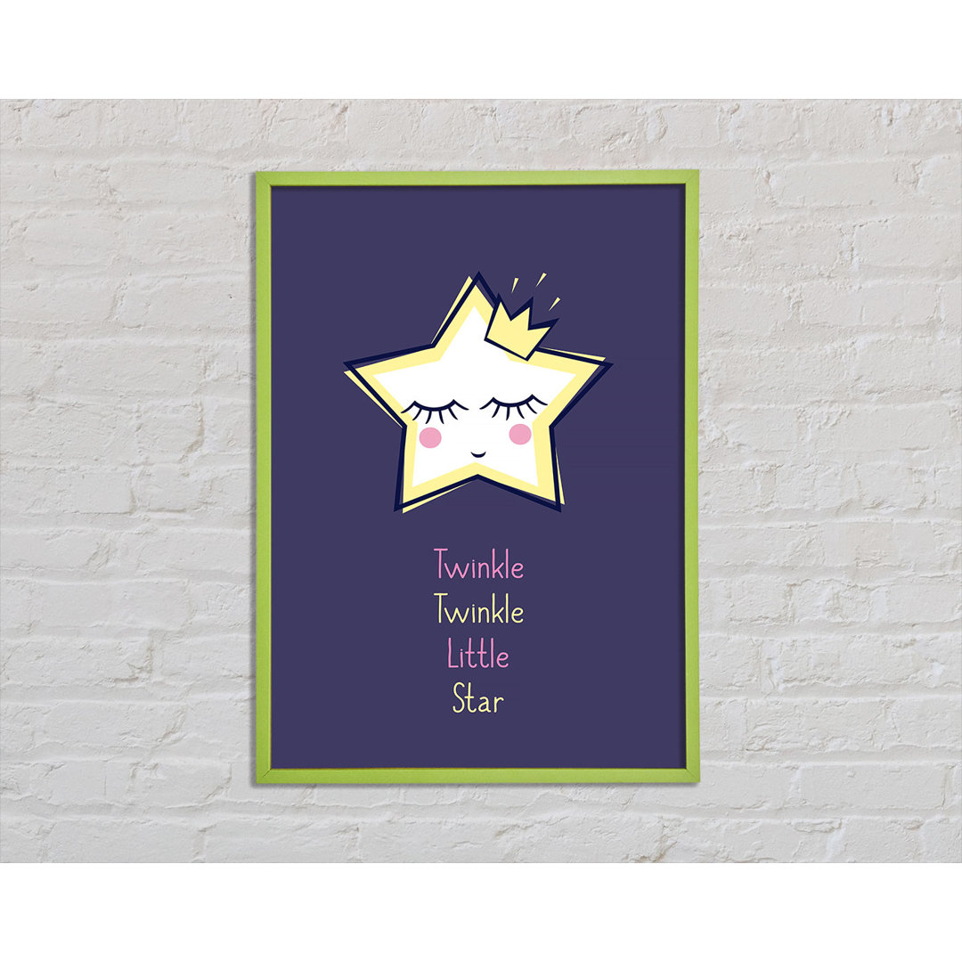 Twinkle Twinkle Gerahmter Druck Wandkunst