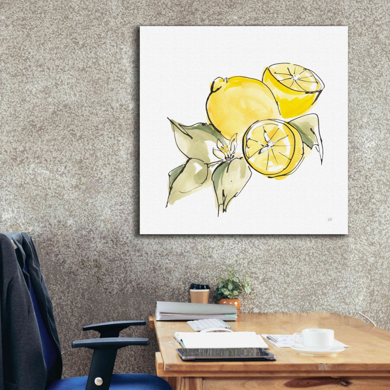 Bay Isle Home ™ «Lemon Still Life I» par Chris Paschke, L 37 po x H 37 po