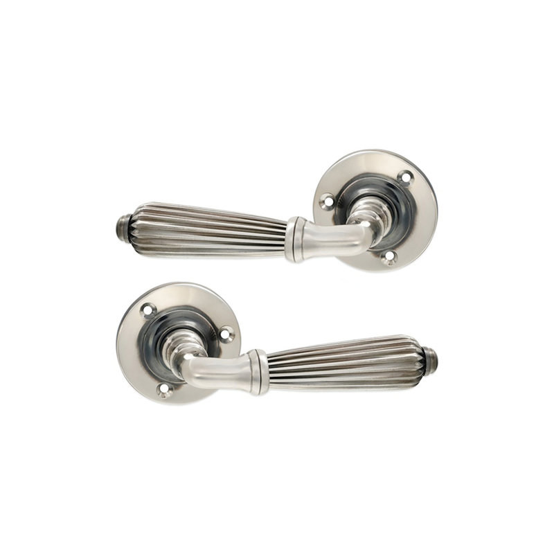 Regency Door Handle, Aged Nickel