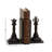Non-Skid Polystone Chess Bookends