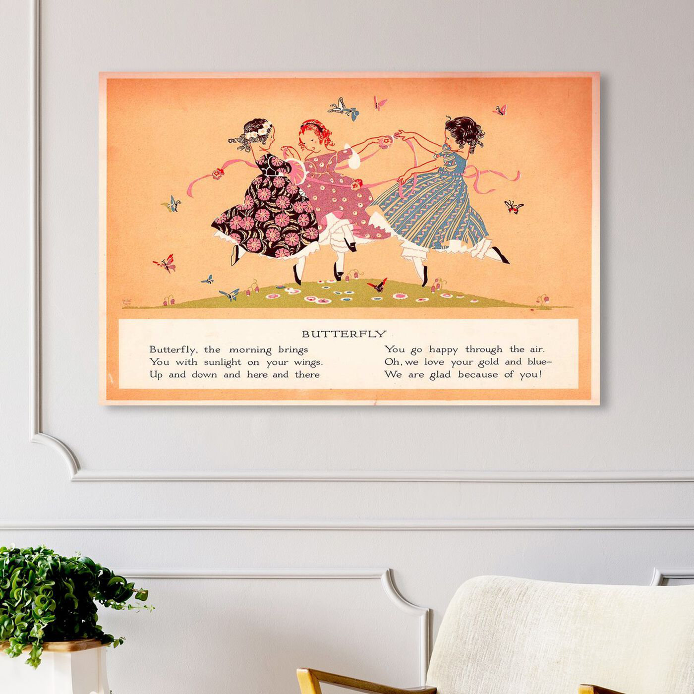 Oliver Gal Pink Celebrate SET, Glitter Flowers And Books Modern Pink On  Canvas 2 Pieces Print