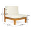 Maxwell Acacia 10 - Person Modular Patio Conversation Set with Cushions-2108638578