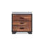 Table d'appoint attrayante en noyer avec tiroirs par Fascinating & tiroir