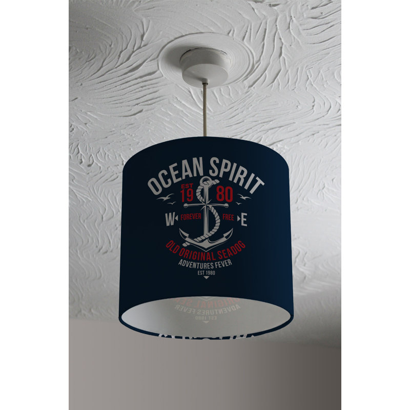 Cotton Drum Lamp Shade ( Uno ), 22cm H x 25cm W x 25cm D