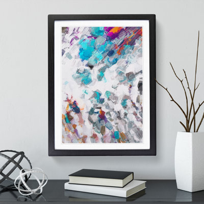 Future Code Abstract - Single Picture Frame Painting