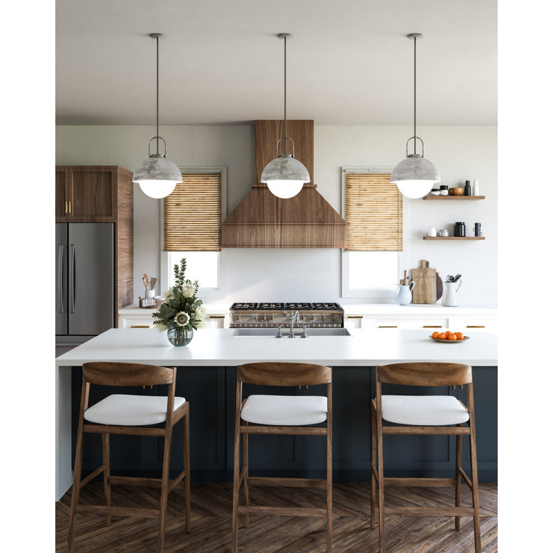 Navarre 1 - Light Dome Pendant, Steel